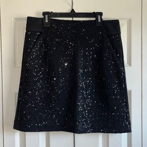 Sequined wool Ann Taylor LOFT miniskirt size 4